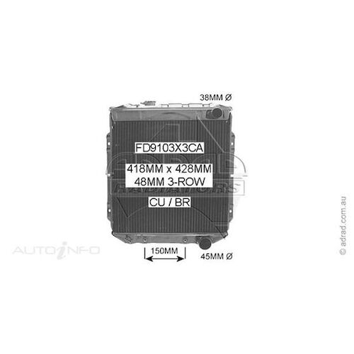 Adrad Radiator - FD9103X3CA