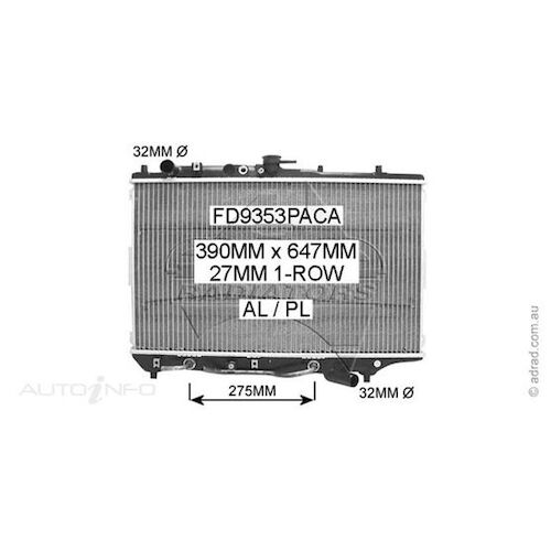 Adrad Radiator - FD9353PACA