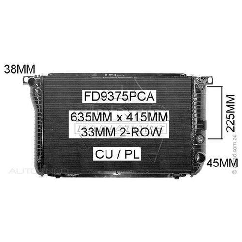 Adrad Radiator - FD9375PCA