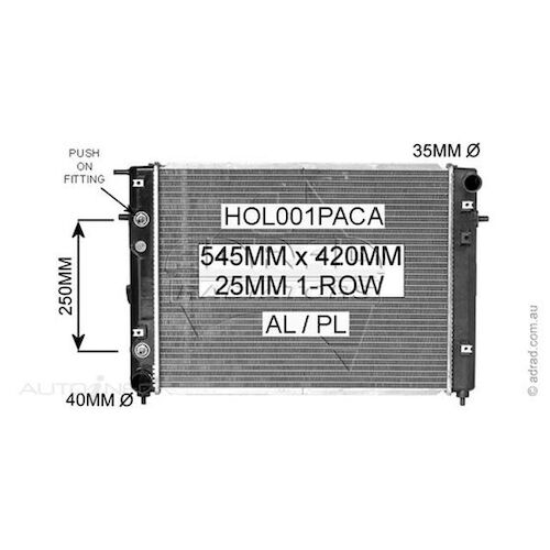Adrad Radiator - HOL001PACA