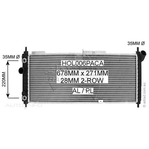 Adrad Radiator - HOL006PACA