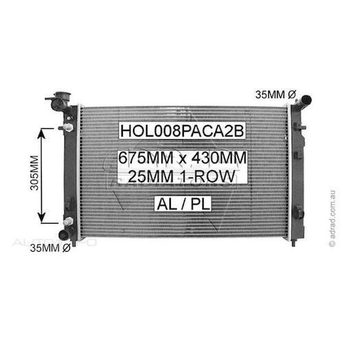 Adrad Radiator - HOL008PACA2B