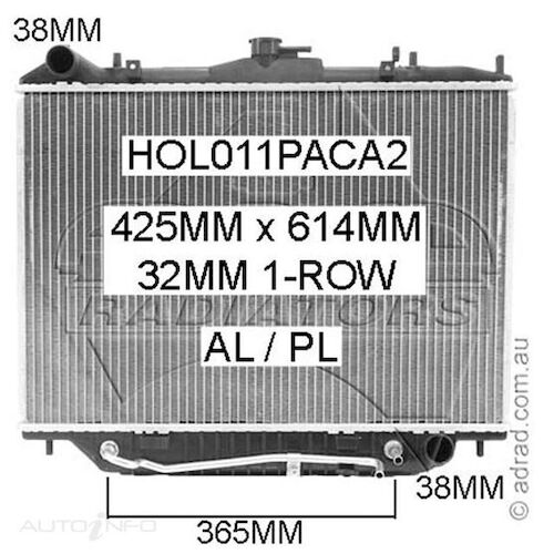 Adrad Radiator - HOL011PACA2