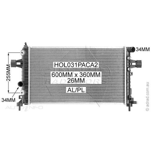 Adrad Radiator - HOL031PACA2