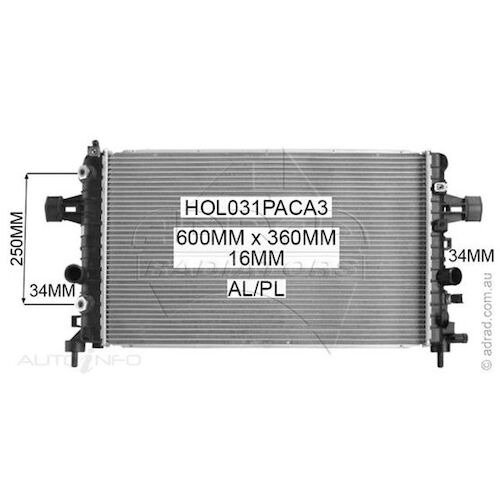 Adrad Radiator - HOL031PACA3