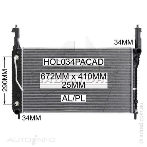 Adrad Radiator - HOL034PACAD