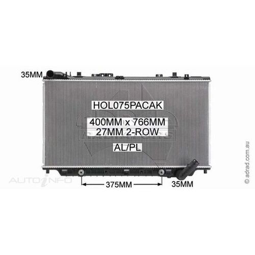 Adrad Radiator - HOL075PACAK