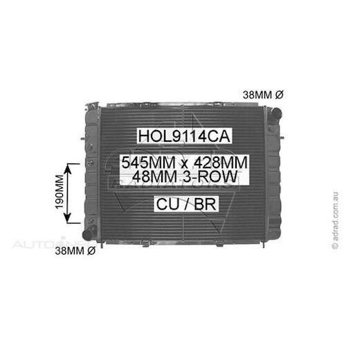 Adrad Radiator - HOL9114CA