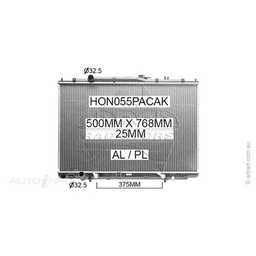 Adrad Radiator - HON055PACAK