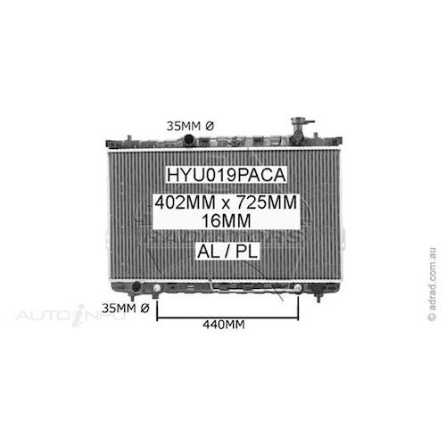 Adrad Radiator - HYU019PACA