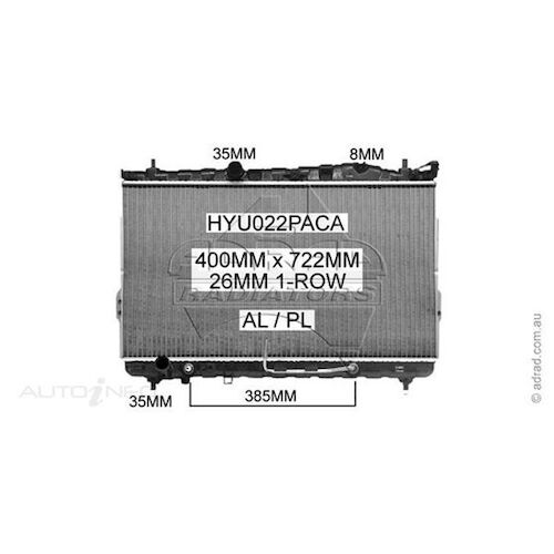 Adrad Radiator - HYU022PACA