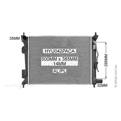 Adrad Radiator - HYU042PACA