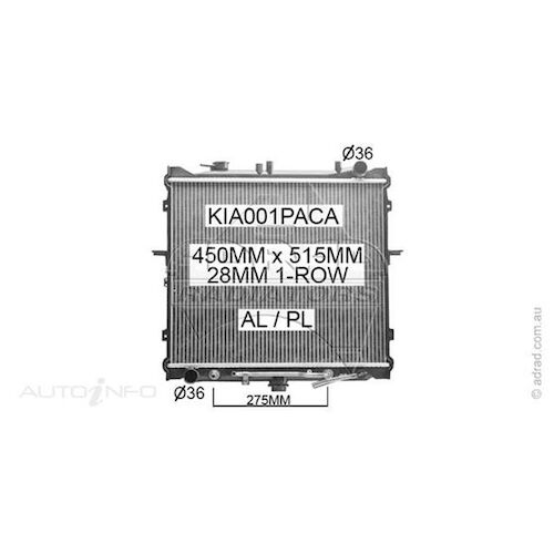 Adrad Radiator - KIA001PACA