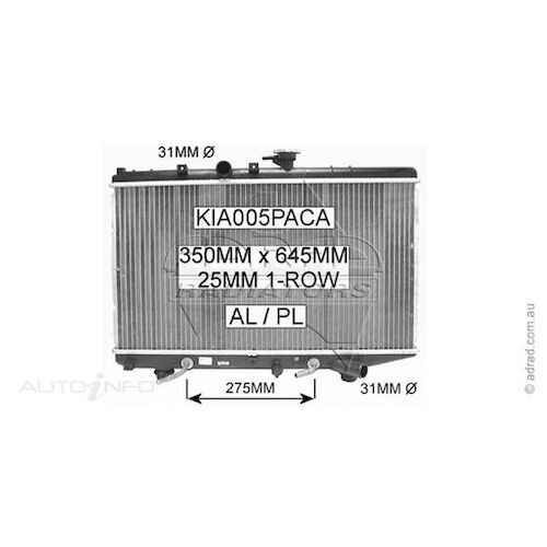 Adrad Radiator - KIA005PACA