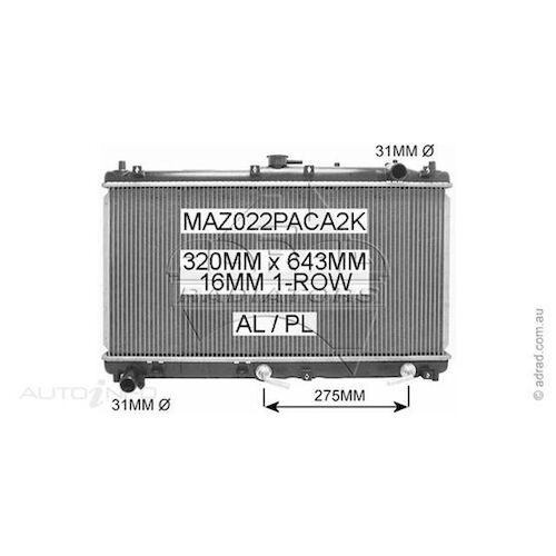 Adrad Radiator - MAZ022PACA2K