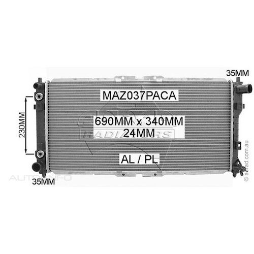 Adrad Radiator - MAZ037PACA