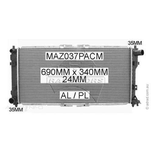 Adrad Radiator - MAZ037PACM