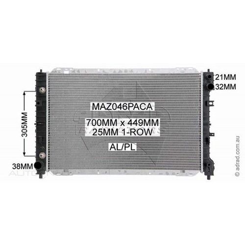 Adrad Radiator - MAZ046PACA