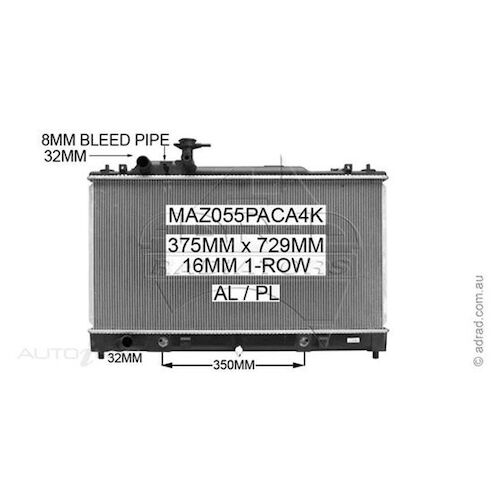 Adrad Radiator - MAZ055PACA4K