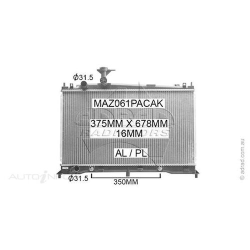 Adrad Radiator - MAZ061PACAK