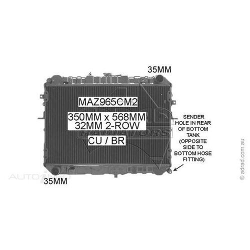Adrad Radiator - MAZ965CM2