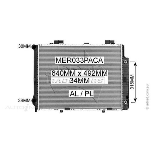 Adrad Radiator - MER033PACA
