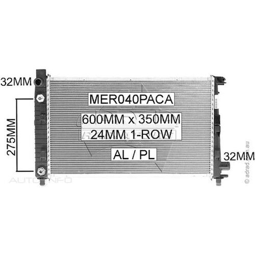 Adrad Radiator - MER040PACA
