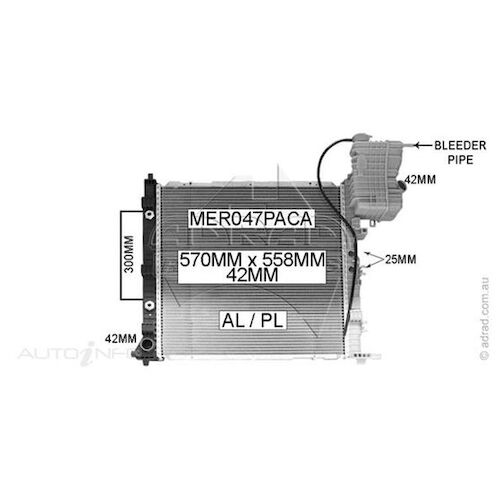 Adrad Radiator - MER047PACA