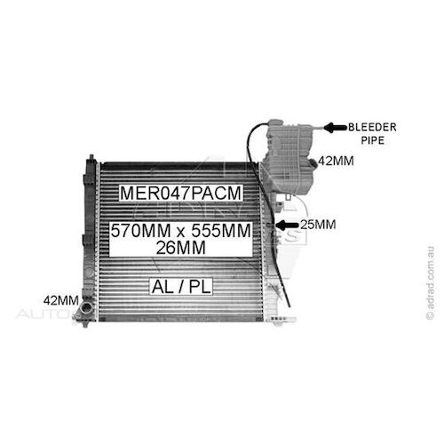 Adrad Radiator - MER047PACM