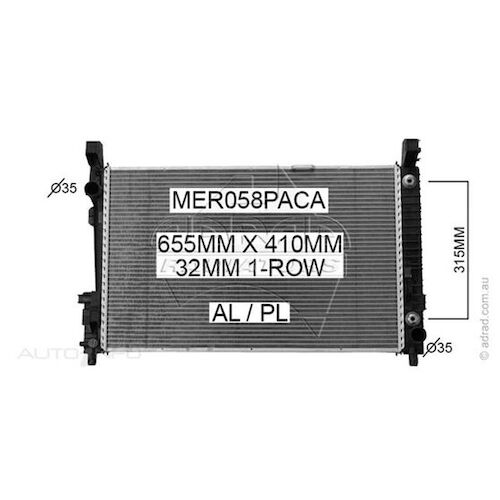 Adrad Radiator - MER058PACA