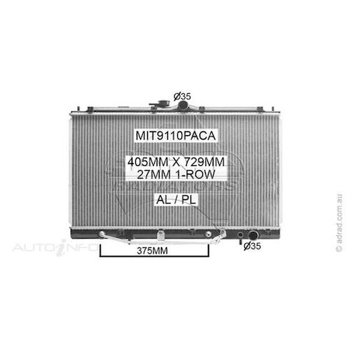 Adrad Radiator - MIT9110PACA