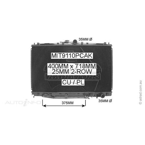 Adrad Radiator - MIT9110PCAK