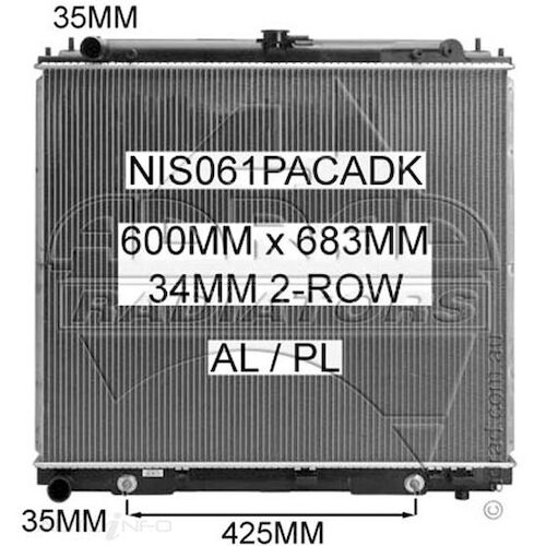 Adrad Radiator - NIS061PACADK