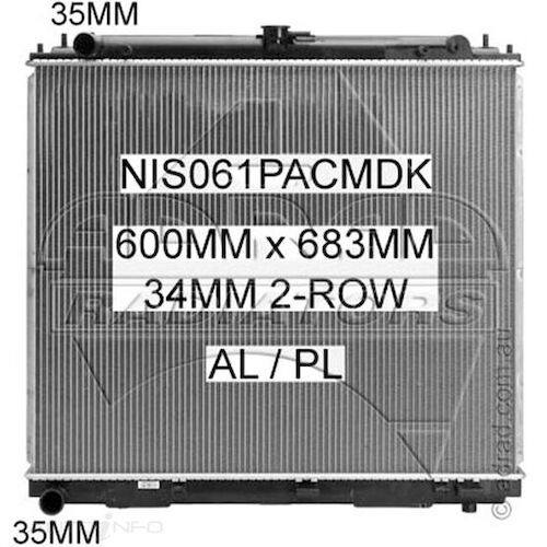 Adrad Radiator - NIS061PACMDK