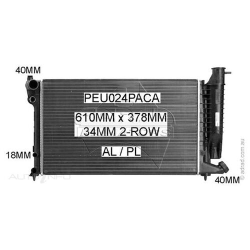 Adrad Radiator - PEU024PACA