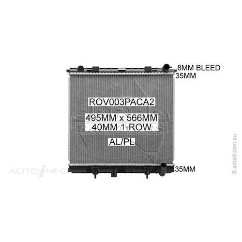 Adrad Radiator - ROV003PACA2