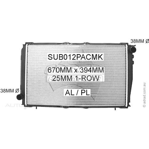 Adrad Radiator - SUB012PACMK