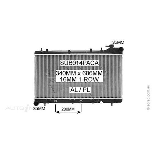 Adrad Radiator - SUB014PACA