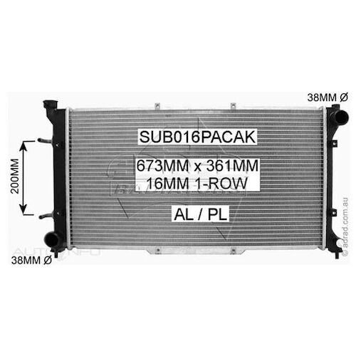 Adrad Radiator - SUB016PACAK