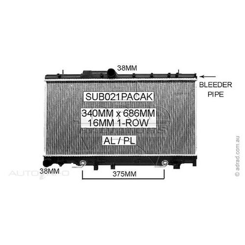 Adrad Radiator - SUB021PACAK