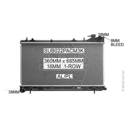 Adrad Radiator - SUB022PACM3K