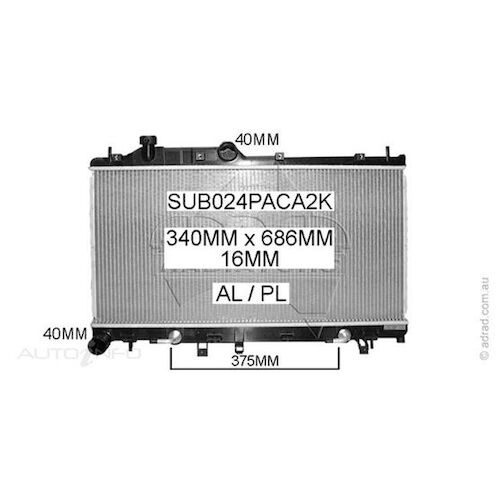 Adrad Radiator - SUB024PACA2K