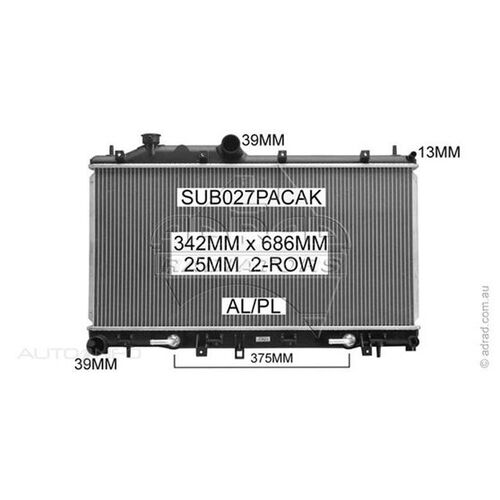 Adrad Radiator - SUB027PACAK