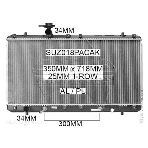 Adrad Radiator - SUZ018PACAK