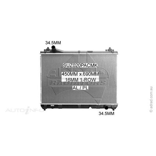 Adrad Radiator - SUZ020PACMK
