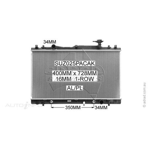 Adrad Radiator - SUZ025PACAK