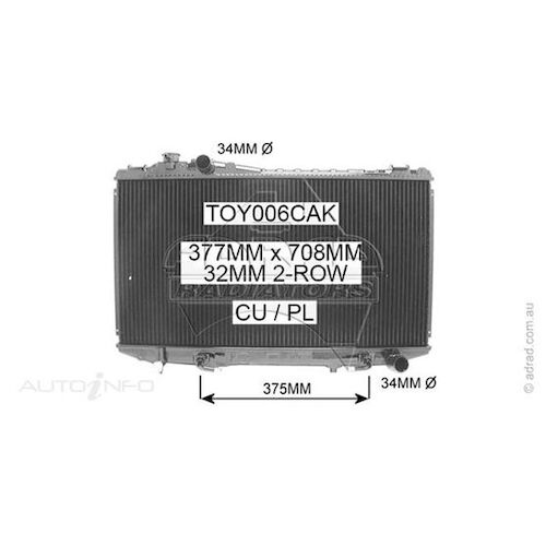 Adrad Radiator - TOY006CAK