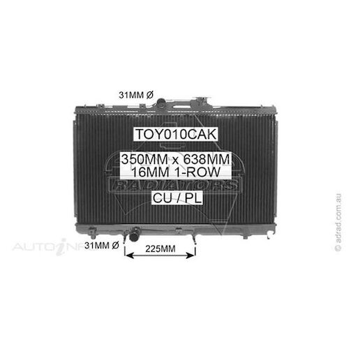 Adrad Radiator - TOY010CAK