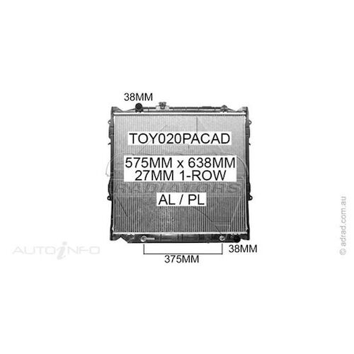 Adrad Radiator - TOY020PACAD
