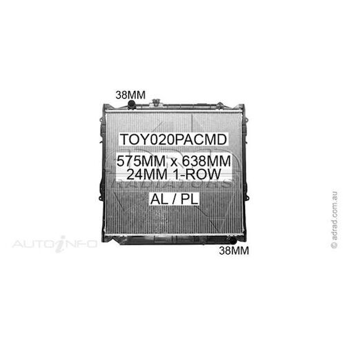 Adrad Radiator - TOY020PACMD